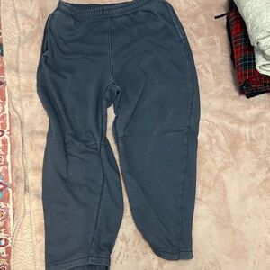 GAP Gray/blue Textured Jogger Pants